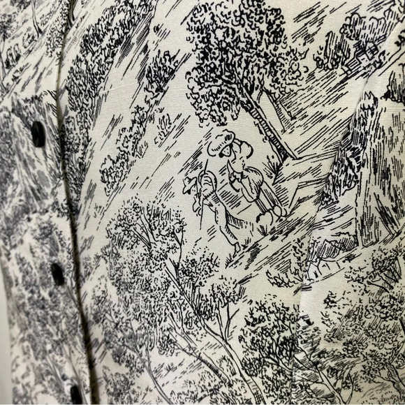 Vintage Black and White Button Down Shirt - Picture 14 of 15